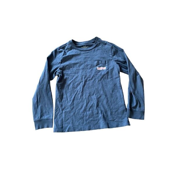 Vineyard Vines kids blue long sleeve shirt size 7 - Picture 1 of 5